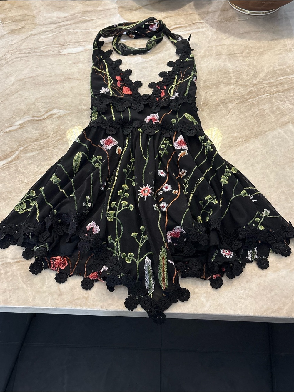 iHeartRaves Black Lace Flowerfields